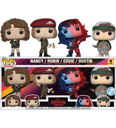 4 PACK STRANGER THINGS SAISON 4 / STRANGER THINGS / FIGURINE FUNKO POP / EXCLUSIVE SPECIAL EDITION