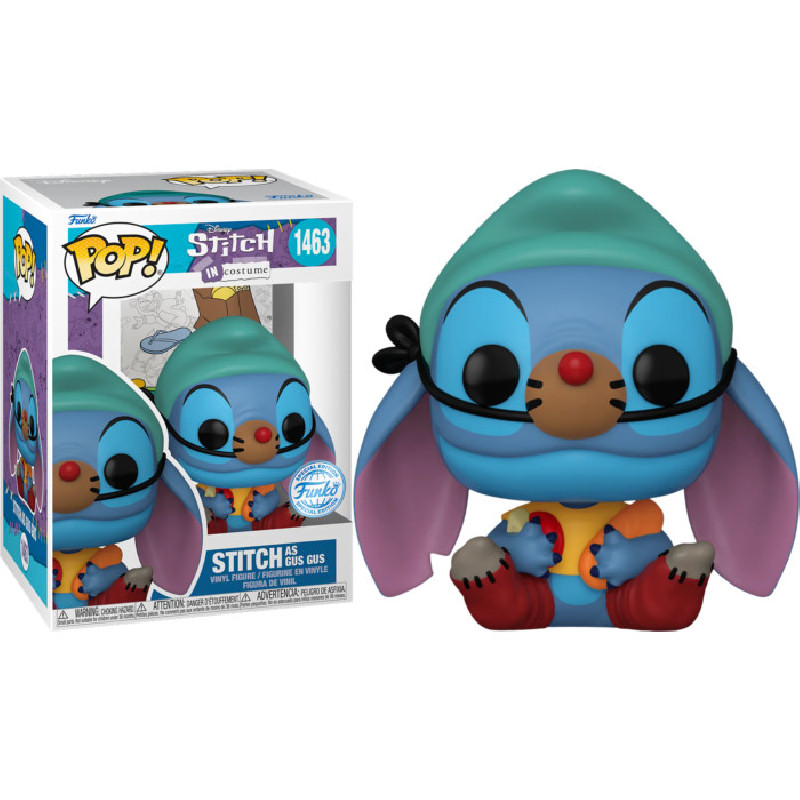STITCH AS GUS-GUS / LILO ET STITCH / FIGURINE FUNKO POP / EXCLUSIVE SPECIAL EDITION STITCH AS GUS-GUS / LILO ET STITCH / FIGURINE FUNKO POP / EXCLUSIVE SPECIAL EDITION