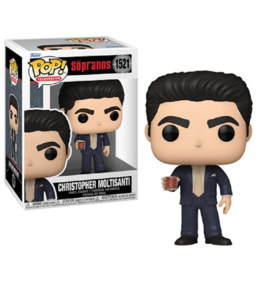 CHRISTOPHER MOLTISANTI WITH DRINK / THE SOPRANOS / FIGURINE FUNKO POP