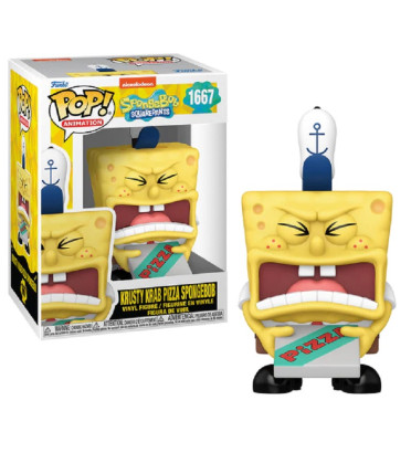 BOB LEPONGE AVEC PIZZA / BOB LEPONGE / FIGURINE FUNKO POP BOB LEPONGE AVEC PIZZA / BOB LEPONGE / FIGURINE FUNKO POP