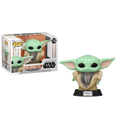 DIN GROGU WITH ARMOR / STAR WARS THE MANDALORIAN / FIGURINE FUNKO POP DIN GROGU WITH ARMOR / STAR WARS THE MANDALORIAN / FIGURINE FUNKO POP