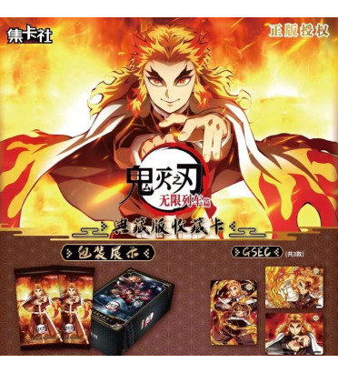 DISPLAY DE 10 BOOSTERS DEMON SLAYER CARD FUN / CARTE CHINOISE