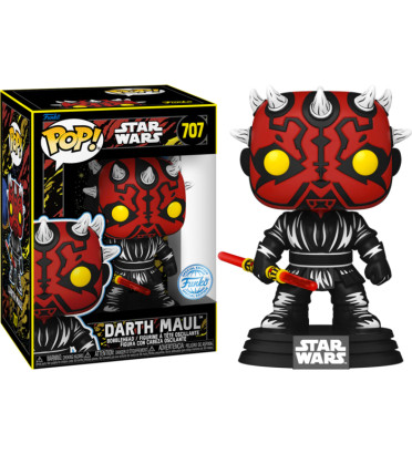 DARTH MAUL RETRO / STAR WARS / FIGURINE FUNKO POP / EXCLUSIVE SPECIAL EDITION