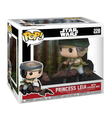 PRINCESSE LEIA AVEC SPEEDER / STAR WARS / FIGURINE FUNKO POP