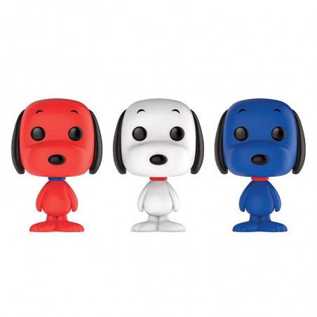 3-PACK SNOOPY BLEU BLANC ROUGE / SNOOPY / FIGURINE FUNKO POP