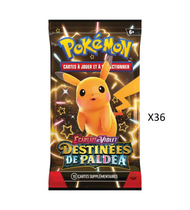 LOT DE 36 BOOSTERS DESTINEES DE PALDEA EV4.5 / CARTE POKEMON VF