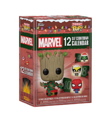 CALENDRIER DE LAVENT MARVEL 12 JOURS / FIGURINE FUNKO POP