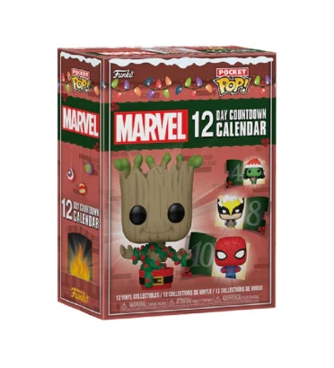 CALENDRIER DE LAVENT MARVEL 12 JOURS / FIGURINE FUNKO POP