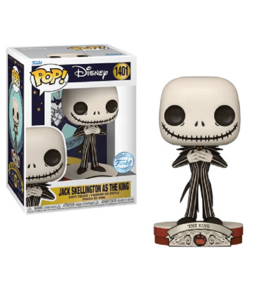 JACK SKELLINGTON AS THE KING / LETRANGE NOEL DE MR JACK / FIGURINE FUNKO POP / EXCLUSIVE SPECIAL EDITION