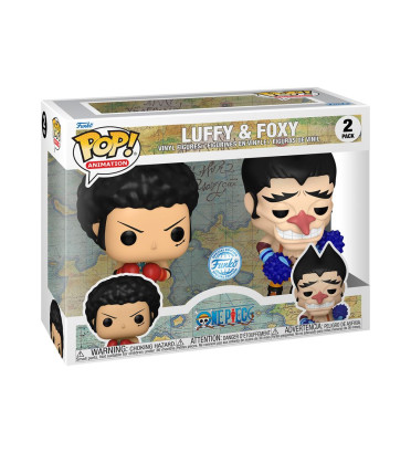 2 PACK LUFFY AND FOXY / ONE PIECE / FIGURINE FUNKO POP / EXCLUSIVE SPECIAL EDITION