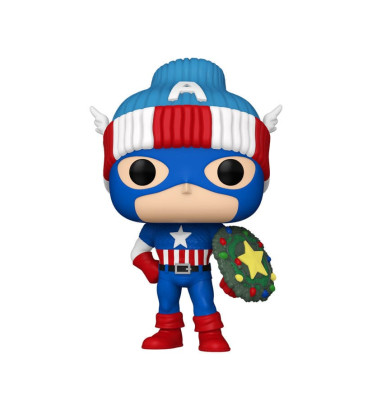 CAPTAIN AMERICA / MARVEL HOLIDAY SERIES 4 / FIGURINE FUNKO POP