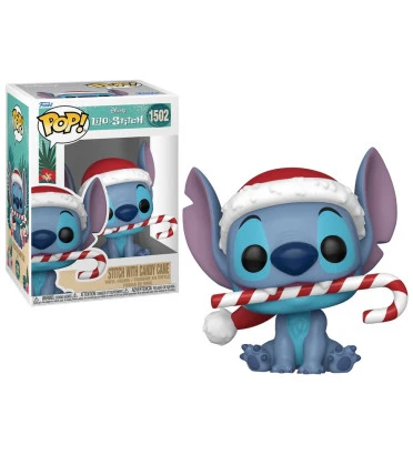 STITCH WITH CANDY CANE / LILO ET STITCH / FIGURINE FUNKO POP STITCH WITH CANDY CANE / LILO ET STITCH / FIGURINE FUNKO POP