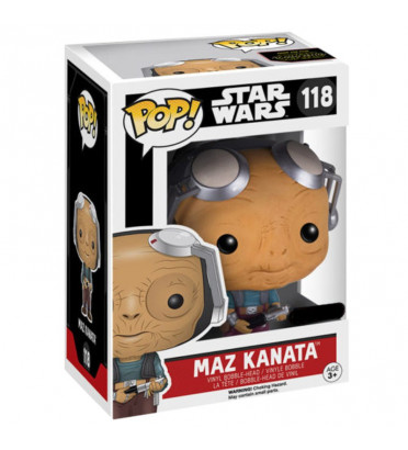 MAZ KANATA SANS LUNETTE / STAR WARS / FIGURINE FUNKO POP