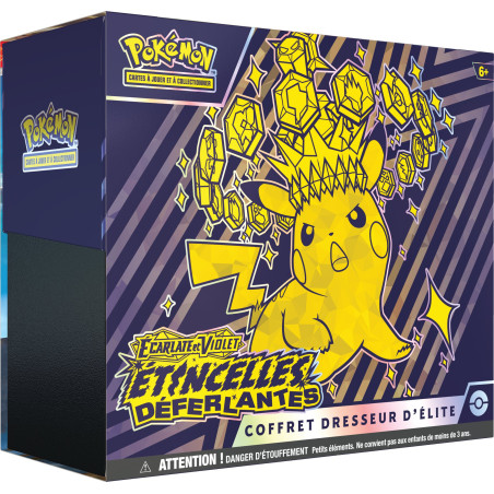 SCELLAGE ABIMEE COFFRET DRESSEUR D'ELITE ETINCELLES DEFERLANTES EV08 / CARTE POKEMON VF