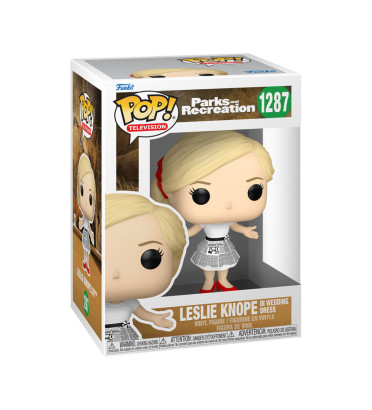 LESLIE KNOPE IN WEDDING DRESS / PARKS AND RECREATION / FIGURINE FUNKO POP LESLIE KNOPE IN WEDDING DRESS / PARKS AND RECREATION / FIGURINE FUNKO POP