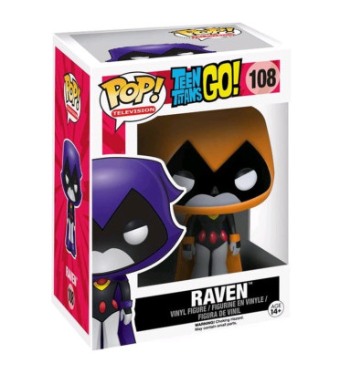 RAVEN ORANGE / TEEN TITANS GO / FIGURINE FUNKO POP / UNDERGROUND TOYS EXCLUSIVE RAVEN ORANGE / TEEN TITANS GO / FIGURINE FUNKO POP / UNDERGROUND TOYS EXCLUSIVE