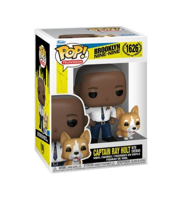 CAPTAIN RAY HOLT WITH CHEDDAR / BROOKLYN NINE-NINE / FIGURINE FUNKO POP CAPTAIN RAY HOLT WITH CHEDDAR / BROOKLYN NINE-NINE / FIGURINE FUNKO POP