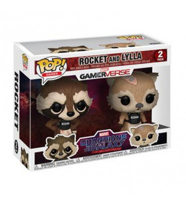 2-PACK ROCKET ET LYLLA / LES GARDIENS DE LA GALAXIE / FIGURINE FUNKO POP