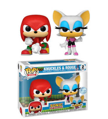 2 PACK KNUCKLES AND ROUGE / SONIC / FIGURINE FUNKO POP / EXCLUSIVE SPECIAL EDITION 2 PACK KNUCKLES AND ROUGE / SONIC / FIGURINE FUNKO POP / EXCLUSIVE SPECIAL EDITION