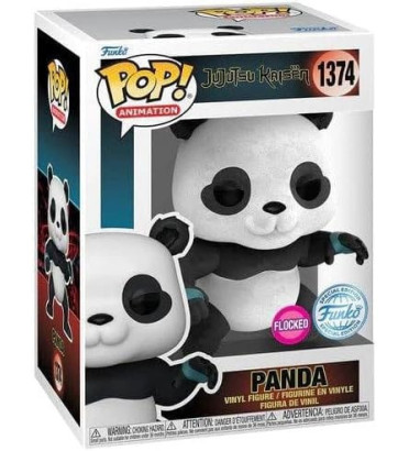 PANDA / JUJUTSU KAISEN / FIGURINE FUNKO POP / EXCLUSIVE SPECIAL EDITION / FLOCKED PANDA / JUJUTSU KAISEN / FIGURINE FUNKO POP / EXCLUSIVE SPECIAL EDITION / FLOCKED