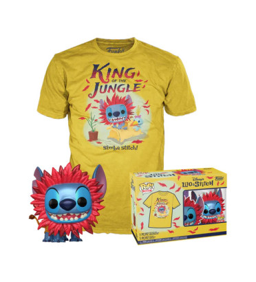 T-SHIRT M AVEC POP STITCH SIMBA / LILO ET STITCH / FIGURINE FUNKO POP T-SHIRT M AVEC POP STITCH SIMBA / LILO ET STITCH / FIGURINE FUNKO POP