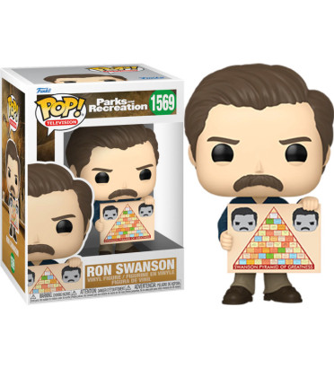RON SWANSON WITH PYRAMID / PARKS AND RECREATION / FIGURINE FUNKO POP RON SWANSON WITH PYRAMID / PARKS AND RECREATION / FIGURINE FUNKO POP