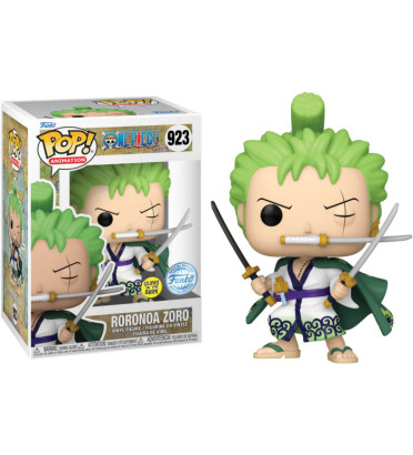 RORONOA ZORO WITH SWORDS / ONE PIECE / FIGURINE FUNKO POP / EXCLUSIVE SPECIAL EDITION / GITD RORONOA ZORO WITH SWORDS / ONE PIECE / FIGURINE FUNKO POP / EXCLUSIVE SPECIAL EDITION / GITD