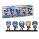 5 PACK CAPTAIN AMERICA / CAPTAIN AMERICA THROUGH THE AGE / FIGURINE FUNKO POP / EXCLUSIVE AMAZON