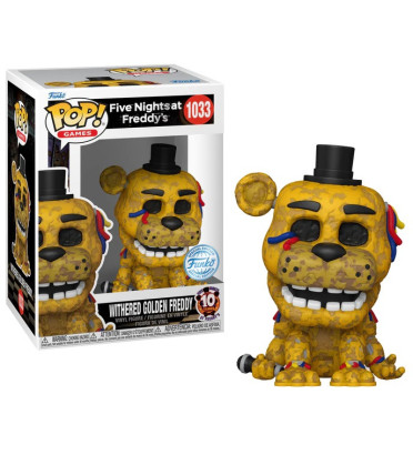 WHITERED GOLDEN FREDDY / FIVE NIGHTS AT FREDDYS / FIGURINE FUNKO POP / EXCLUSIVE SPECIAL EDITION WHITERED GOLDEN FREDDY / FIVE NIGHTS AT FREDDYS / FIGURINE FUNKO POP / EXCLUSIVE SPECIAL EDITION
