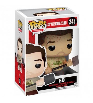 ED BLOODY / SHAUN OF THE DEAD / FIGURINE FUNKO POP / UNDERGROUND TOYS EXCLUSIVE