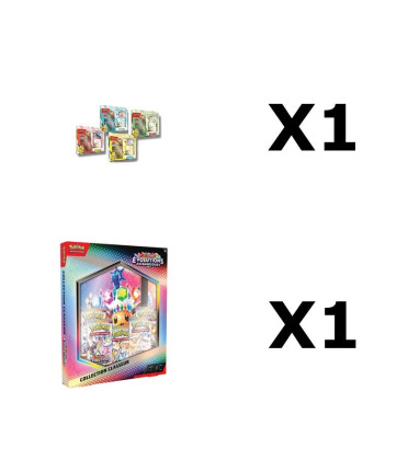BUNDLE CLASSEUR EV8.5 + 4 DECK DES CHAMPIONNATS DU MONDE / CARTE POKEMON VF