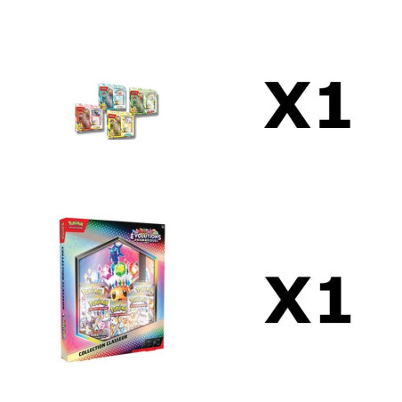 BUNDLE CLASSEUR EV8.5 + 4 DECK DES CHAMPIONNATS DU MONDE / CARTE POKEMON VF