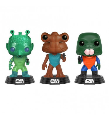 3-PACK GREEDO, HAMMERHEAD, WALRUS MAN / STAR WARS / FIGURINE FUNKO POP / EXCLUSIVE