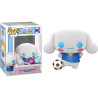CINNAMOROLL WITH SOCCER BALL / HELLO KITTY / FIGURINE FUNKO POP / EXCLUSIVE SPECIAL EDITION / FLOCKED