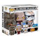 3-PACK TARFFUL, UNHOODED EMPEROR, CLONE TROOPER / STAR WARS / FIGURINE FUNKO POP / EXCLUSIVE