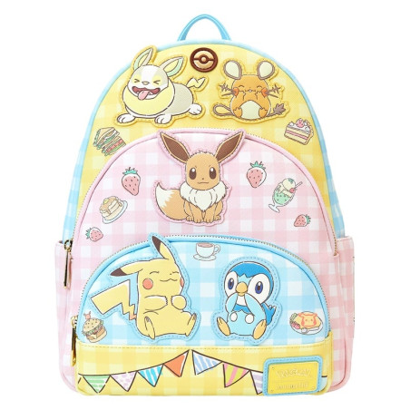 MINI SAC A DOS CAFE TRIPLE POCHE / POKEMON / LOUNGEFLY