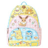 MINI SAC A DOS CAFE TRIPLE POCHE / POKEMON / LOUNGEFLY
