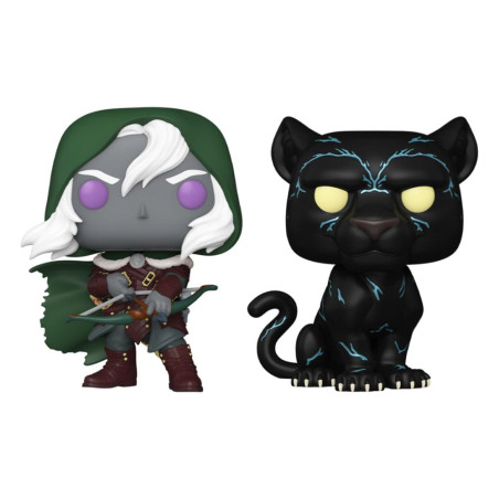 2 PACK DRIZZT DOURDEN ET GUENHWYVAR / DUNGEONS AND DRAGONS / FIGURINE FUNKO POP