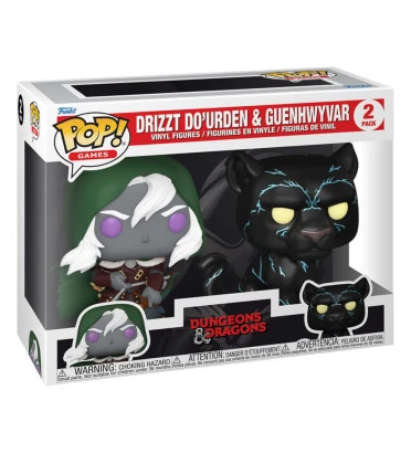 DRIZZT DOURDEN ET GUENHWYVAR / DUNGEONS AND DRAGONS / FIGURINE FUNKO POP