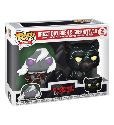 DRIZZT DOURDEN ET GUENHWYVAR / DUNGEONS AND DRAGONS / FIGURINE FUNKO POP DRIZZT DOURDEN ET GUENHWYVAR / DUNGEONS AND DRAGONS / FIGURINE FUNKO POP