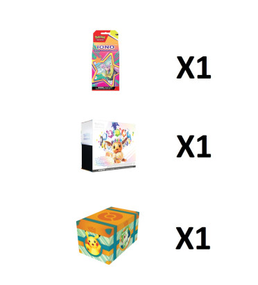 BUNDLE ETB EV8.5 + COFFRE AVENTURE PALDEA + COFFRET MASHYNN / CARTE POKEMON VF