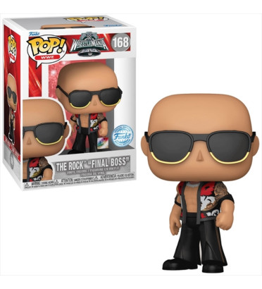 THE ROCK FINAL BOSS / WWE / FIGURINE FUNKO POP / EXCLUSIVE SPECIAL EDITION
