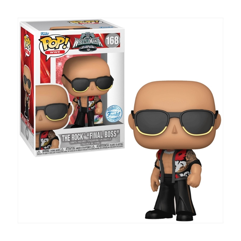 THE ROCK FINAL BOSS / WWE / FIGURINE FUNKO POP / EXCLUSIVE SPECIAL EDITION