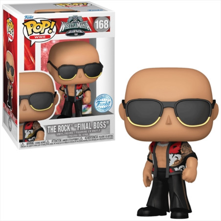 THE ROCK FINAL BOSS / WWE / FIGURINE FUNKO POP / EXCLUSIVE SPECIAL EDITION