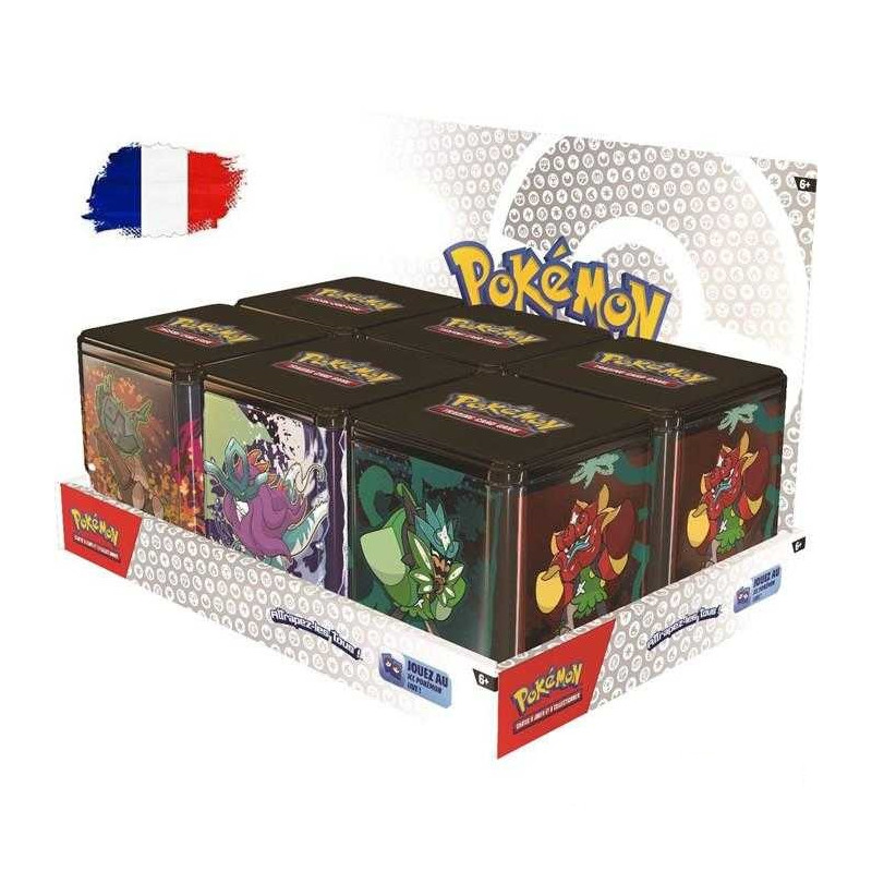 DISPLAY 6 TIN CUBE MARS 2025 / CARTE POKEMON VF