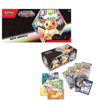 BOITE SURPRISE EVOLUTIONS PRISMATIQUES EV8.5 / CARTE POKEMON VF