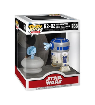 R2-D2 AND PRINCESS LEIA HOLO / STAR WARS / FIGURINE FUNKO POP
