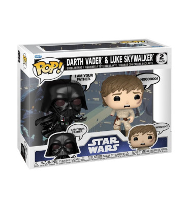 2 PACK DARK VADOR ET LUKE SKYWALKER SAYING / STAR WARS / FIGURINE FUNKO POP 2 PACK DARK VADOR ET LUKE SKYWALKER SAYING / STAR WARS / FIGURINE FUNKO POP