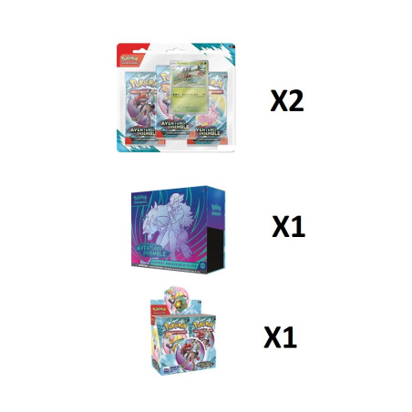BUNDLE DISPLAY EV09 + 1 ETB EV09 +2 TRIPACK EV09 / CARTE POKEMON VF