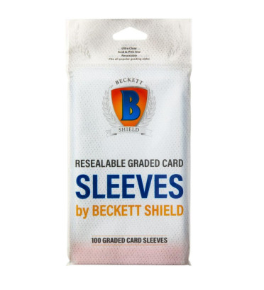 100 SLEEVES POUR CARTES GRADEES / BECKETT SHIELD